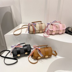 Wholesale high-end quality hand-held small square bags, women's bags, 2025 summer new fashion lock button single-shoulder bags, versatile crossbody bags