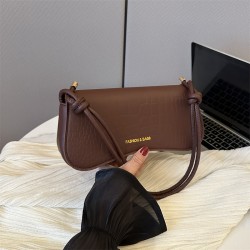 ins niche quality underarm bag 2023 summer solid color PU small square bag Stylish commuting single-shoulder crossbody bag hand-held bag