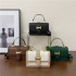 Cross-border fashion trend, light luxury texture, diamond-shaped patchwork hand-held small square bag, new casual single-shoulder crossbody bag for women