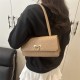 Wholesale Korean-style woven pattern hand-held small square women's bags, 2025 summer new fashion lock button single-shoulder bags, trendy underarm bags Wholesale Korean-style woven pattern hand-held small square women's bags, 2025 summer new fashion lock button single-shoulder bags, trendy underarm bags