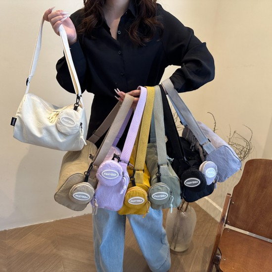 Wholesale Japanese Harajume-style hand-held small square bags for women, 2025 summer new lightweight single-shoulder bags, crossbody mother and child bags Wholesale Japanese Harajume-style hand-held small square bags for women, 2025 summer new lightweight single-shoulder bags, crossbody mother and child bags