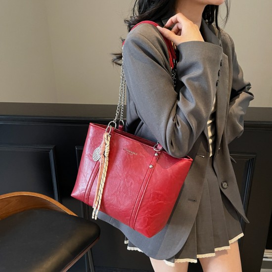 Wholesale Forest-style simple hand-held tote bags for women in the summer of 2025, large-capacity single-shoulder bags, trendy and versatile underarm bags Wholesale Forest-style simple hand-held tote bags for women in the summer of 2025, large-capacity single-shoulder bags, trendy and versatile underarm bags