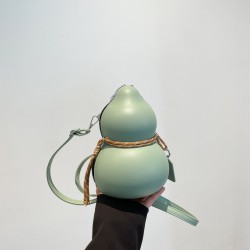 Cross-border wholesale of niche design gourd-shaped women's bags, 2025 spring new fashion single-shoulder bags, and high-quality crossbody bags