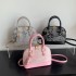 Trendy and fashionable patterned single-shoulder crossbody bags for women, 2023 Summer new simple hand-held shell bags