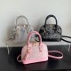 Trendy and fashionable patterned single-shoulder crossbody bags for women, 2023 Summer new simple hand-held shell bags