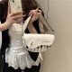 Wholesale niche piano key semi-round women's bags, 2025 summer new light luxury single-shoulder bags, fashionable wide shoulder strap crossbody bags Wholesale niche piano key semi-round women's bags, 2025 summer new light luxury single-shoulder bags, fashionable wide shoulder strap crossbody bags