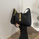 ins French niche quality handbag for women 2023 Winter New solid color PU underarm bag, versatile crossbody bag for commuting