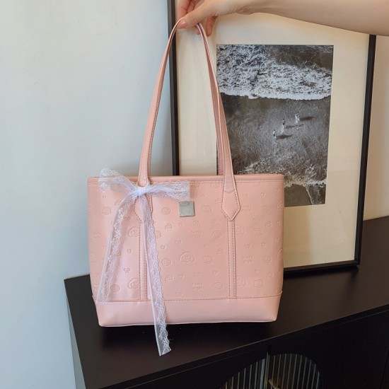 Korean-style sweet and sweet women's bag, 2025 summer new large-capacity tote bag, versatile commuting single-shoulder underarm bag Korean-style sweet and sweet women's bag, 2025 summer new large-capacity tote bag, versatile commuting single-shoulder underarm bag