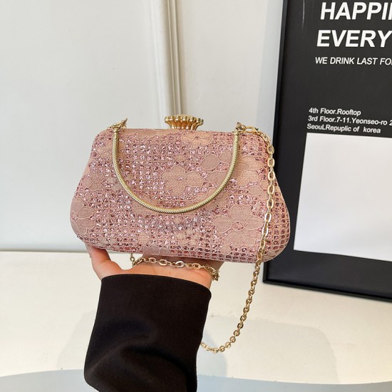 Cross-border trade dinner bags for women, 2025 summer new style Chinese-style trendy chain bags, stylish party handbags