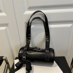 Wholesale cross-border niche bow-shaped hand-held cylindrical women's bags, 2025 summer new simple single-shoulder bags, trendy underarm bags