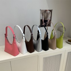Wholesale simple and versatile hand-held dumpling bags, women's bags, 2025 spring new style fashionable light luxury single-shoulder bags, commuter underarm bags