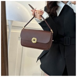 ins niche quality underarm bag 2023 Winter New fashion commuting single-shoulder bag with elegant and retro small square bag