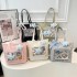 2025 new trendy and personalized cartoon pain bag, daily commuting nylon large-capacity artistic single-shoulder crossbody tote bag