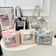 2025 new trendy and personalized cartoon pain bag, daily commuting nylon large-capacity artistic single-shoulder crossbody tote bag 2025 new trendy and personalized cartoon pain bag, daily commuting nylon large-capacity artistic single-shoulder crossbody tote bag