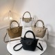Wholesale of 2023 summer new solid color PU single-shoulder bags and casual versatile crossbody bags for fashionable and retro hand-held bucket bags Wholesale of 2023 summer new solid color PU single-shoulder bags and casual versatile crossbody bags for fashionable and retro hand-held bucket bags