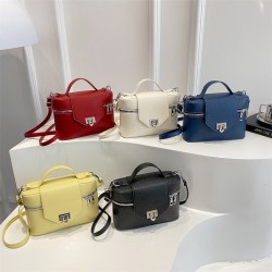 Wholesale light luxury simple hand-held square box bags, women's bags, 2025 summer new fashion single-shoulder bags, and commuting crossbody bags