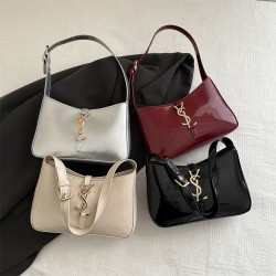 Wholesale fashionable lock button hand-held small square bags for women, 2025 summer new styles of light luxury and stylish single-shoulder bags for commuting underarm bags