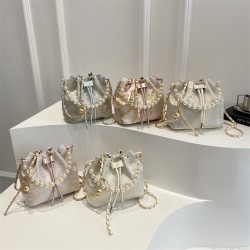 New Chinese-style bucket bag, 2025 summer new embroidered ancient-style handbag, Hanfu accessories, crossbody single-shoulder bag