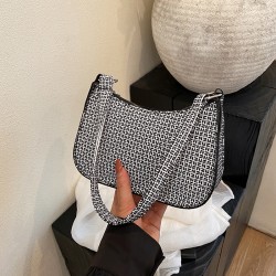 Wholesale of niche checkered hand-held small handbags and women's bags for the summer of 2025, light luxury and versatile single-shoulder bags, commuter underarm bags