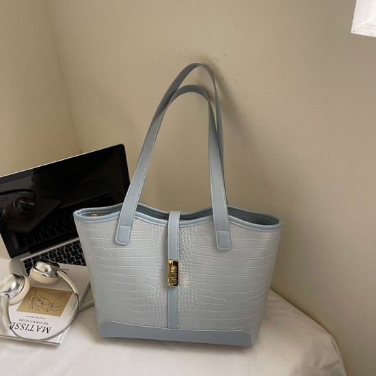 Wholesale Korean version light luxury hand-held tote bags for women, 2025 summer new stone pattern patchwork single-shoulder bags, trendy underarm bags Wholesale Korean version light luxury hand-held tote bags for women, 2025 summer new stone pattern patchwork single-shoulder bags, trendy underarm bags
