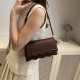 Cross-border women's bags 2024 Autumn and winter new collection: Trendy solid-color PU single-shoulder bag, stylish and beautiful lace underarm bag