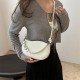 Korean-style niche design pearl handbag for women, new Summer 2024 fashion and trendy single-shoulder bag, versatile crossbody bag