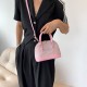 Trendy and fashionable patterned single-shoulder crossbody bags for women, 2023 Summer new simple hand-held shell bags