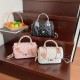 Wholesale small chanel-style silk scarves, hand-held small square bags, women's bags, 2025 summer new diamond-shaped chain single-shoulder bags, trendy crossbody bags Wholesale small chanel-style silk scarves, hand-held small square bags, women's bags, 2025 summer new diamond-shaped chain single-shoulder bags, trendy crossbody bags