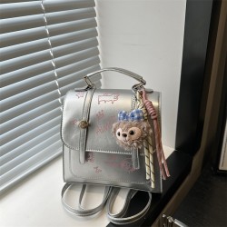 Wholesale fashionable printed patchwork hand-held small square bags for women, new spring 2025 light luxury single-shoulder bags and commuter backpacks