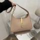 ins French niche quality handbag for women 2023 Winter New solid color PU underarm bag, versatile crossbody bag for commuting