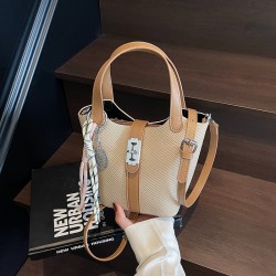 Wholesale Korean version niche hand-held bucket bags, women's bags, 2025 summer new high-end quality single-shoulder bags, commuting crossbody bags