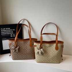 Wholesale high-end hand-held tote bags for women, 2025 summer new large-capacity single-shoulder bags, color-blocking commuter underarm bags
