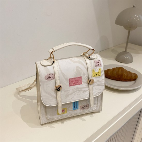Casual commuting backpack 2025 Summer New college student trendy handbag, stylish and versatile large-capacity crossbody bag Casual commuting backpack 2025 Summer New college student trendy handbag, stylish and versatile large-capacity crossbody bag