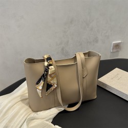 Wholesale light luxury silk scarves, bow tie hand-held tote bags, women's bags, 2025 summer new style patchwork single-shoulder bags, trendy underarm bags