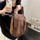 Wholesale niche fringed rivet small square women's bags, 2025 summer new personalized single-shoulder underarm bags, versatile crossbody bags Wholesale niche fringed rivet small square women's bags, 2025 summer new personalized single-shoulder underarm bags, versatile crossbody bags