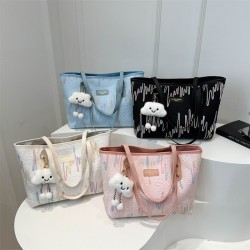 Autumn women's versatile tote bags, 2024 new casual single-shoulder bags, and this year's popular soft bags wholesale