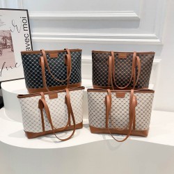 Wholesale light luxury and fashionable portable tote bags for women, 2025 summer new checkered versatile single-shoulder bags, and commuter underarm bags