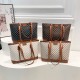 Wholesale light luxury and fashionable portable tote bags for women, 2025 summer new checkered versatile single-shoulder bags, and commuter underarm bags Wholesale light luxury and fashionable portable tote bags for women, 2025 summer new checkered versatile single-shoulder bags, and commuter underarm bags