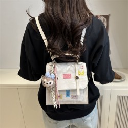 Casual commuting backpack 2025 Summer New college student trendy handbag, stylish and versatile large-capacity crossbody bag