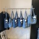 Retro and stylish denim bags, women's bags, 2024 autumn and winter new styles, large-capacity tote bags, student trend single-shoulder bags for going out Retro and stylish denim bags, women's bags, 2024 autumn and winter new styles, large-capacity tote bags, student trend single-shoulder bags for going out