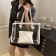 Wholesale Korean version large-capacity hand-held tote bags for women, 2025 summer new jelly single-shoulder bags, trendy underarm mother and child bags Wholesale Korean version large-capacity hand-held tote bags for women, 2025 summer new jelly single-shoulder bags, trendy underarm mother and child bags