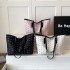 Wholesale Korean-style bow tie hand-held tote bags for women, 2025 summer new color-blocking versatile single-shoulder bags, trendy underarm bags