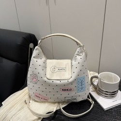 Wholesale Korean version cute hand-held small square bags for women, 2025 summer new light luxury single-shoulder crossbody bags, commuter backpacks