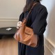 Fashionable and casual large-capacity tote bag for women, 2024 autumn and winter new retro versatile single-shoulder bag, multi-functional backpack