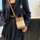 Wholesale Korean version personalized color-blocking hand-held bucket bags, women's bags, 2025 summer new patchwork single-shoulder bags, commuting crossbody bags Wholesale Korean version personalized color-blocking hand-held bucket bags, women's bags, 2025 summer new patchwork single-shoulder bags, commuting crossbody bags