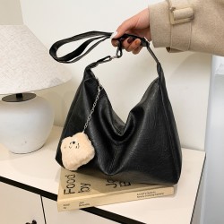 Cross-border high-end, niche retro tote bag for women, new Winter 2024 collection, versatile single-shoulder bag, trendy large-capacity crossbody bag