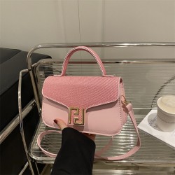 Wholesale niche lockable hand-held small square bags for women, 2025 summer new light luxury and fashionable single-shoulder bags for commuting crossbody bags