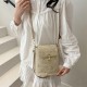Wholesale fresh and delicate embroidered hand-held small square bags for women, 2025 spring new styles of light luxury straw woven single-shoulder bags and trendy crossbody bags Wholesale fresh and delicate embroidered hand-held small square bags for women, 2025 spring new styles of light luxury straw woven single-shoulder bags and trendy crossbody bags