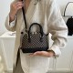 Cross-border versatile vintage diamond-shaped shell bag for women, 2023 Summer New fashion patchwork single-shoulder crossbody bag