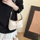 Wholesale fashionable lock button hand-held small square bags for women, 2025 summer new styles of light luxury and stylish single-shoulder bags for commuting underarm bags